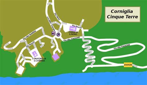 corniglia italy map.